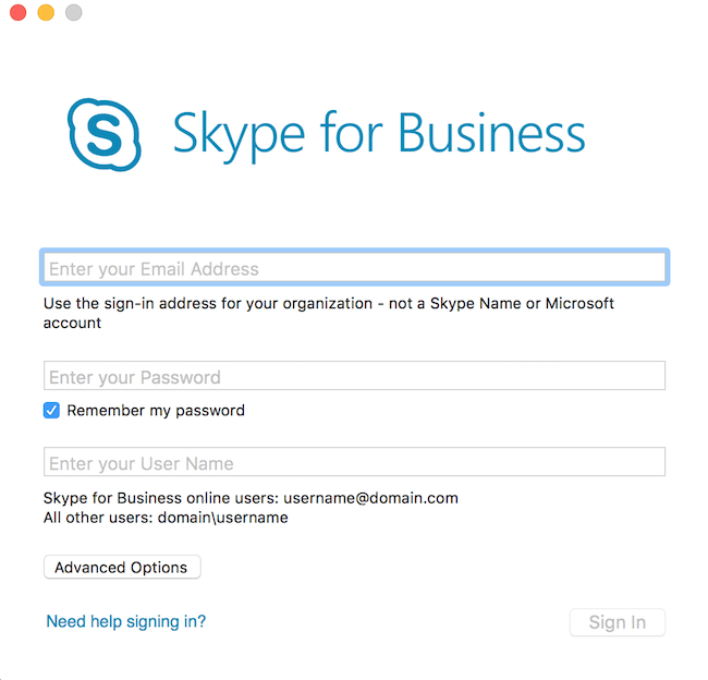 skype for business meeting options mac ical